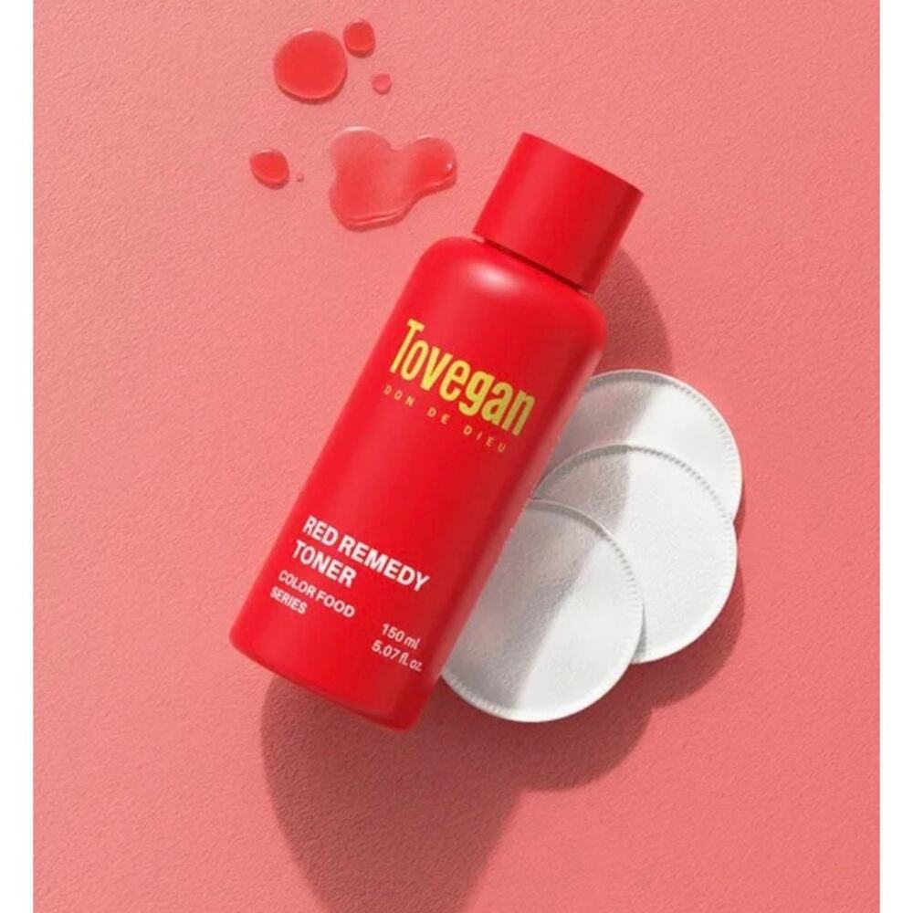 Tovegan Color Food Series Red Remedy Vegan Toner 5.07 fl. oz. New